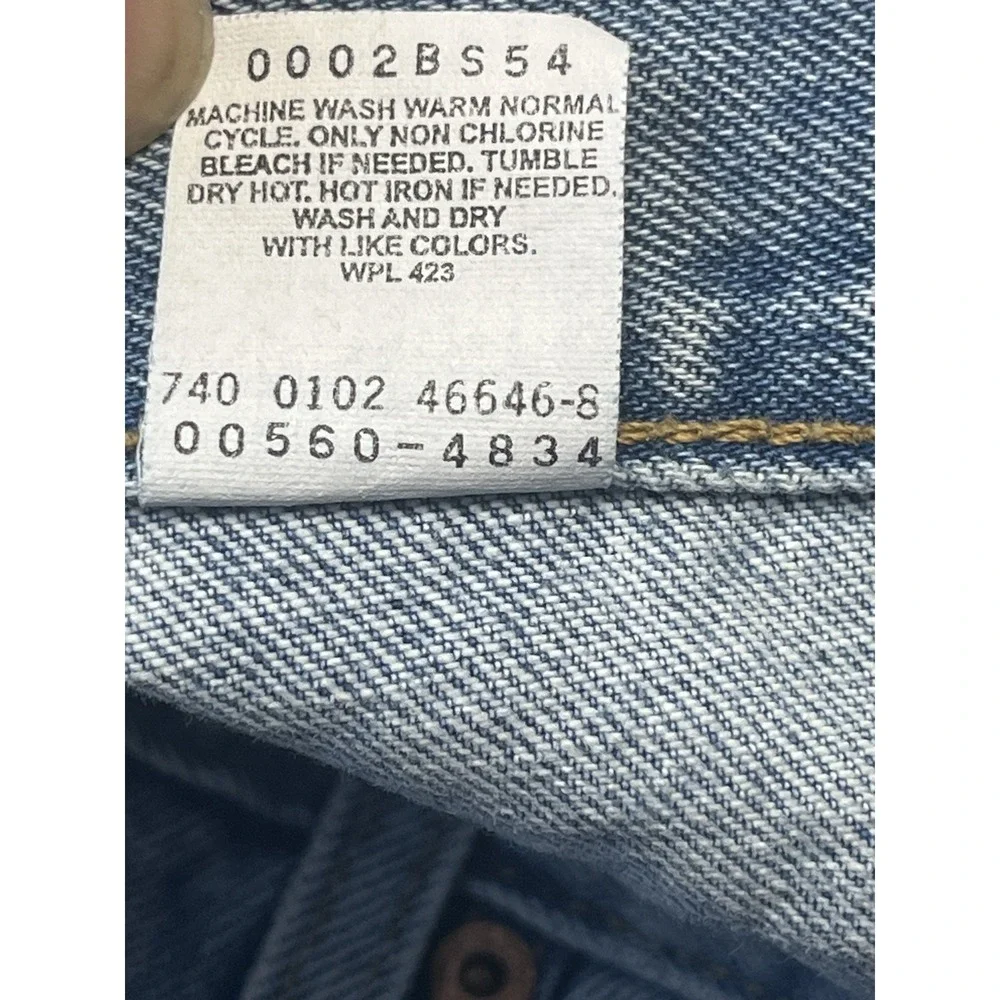 Vintage Levi's 560 Loose Fit Tapered Leg Jeans Light Wash Y2K 38x30(Fits 38x28)